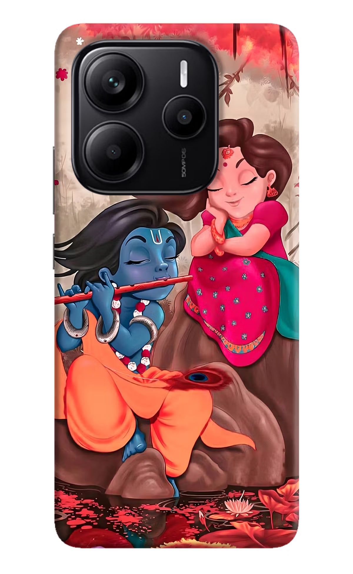 Radhe Krishna Redmi Note 14 5G Hard Case Back Cover by Casekaro