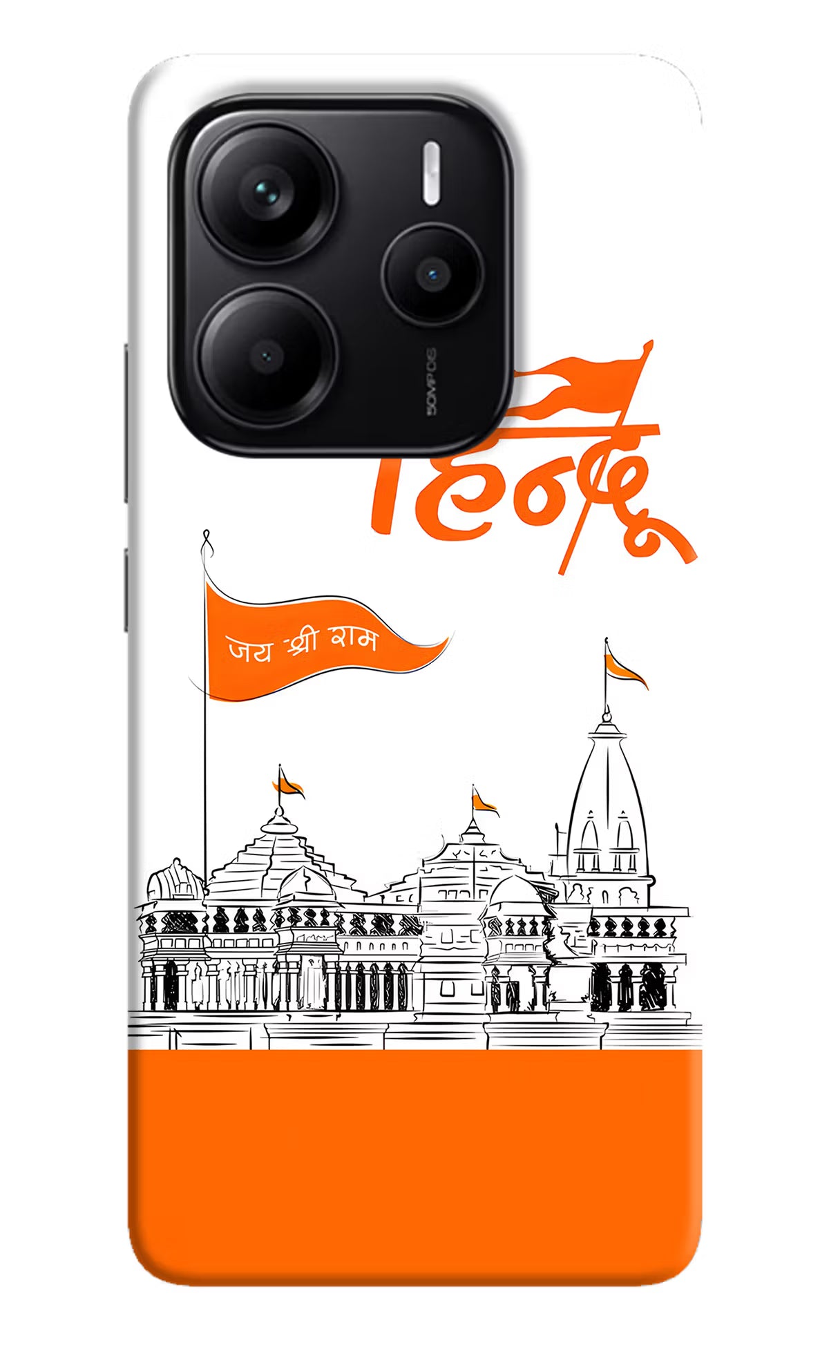 Jai Shree Ram Hindu Redmi Note 14 5G Hard Case Back Cover by Casekaro