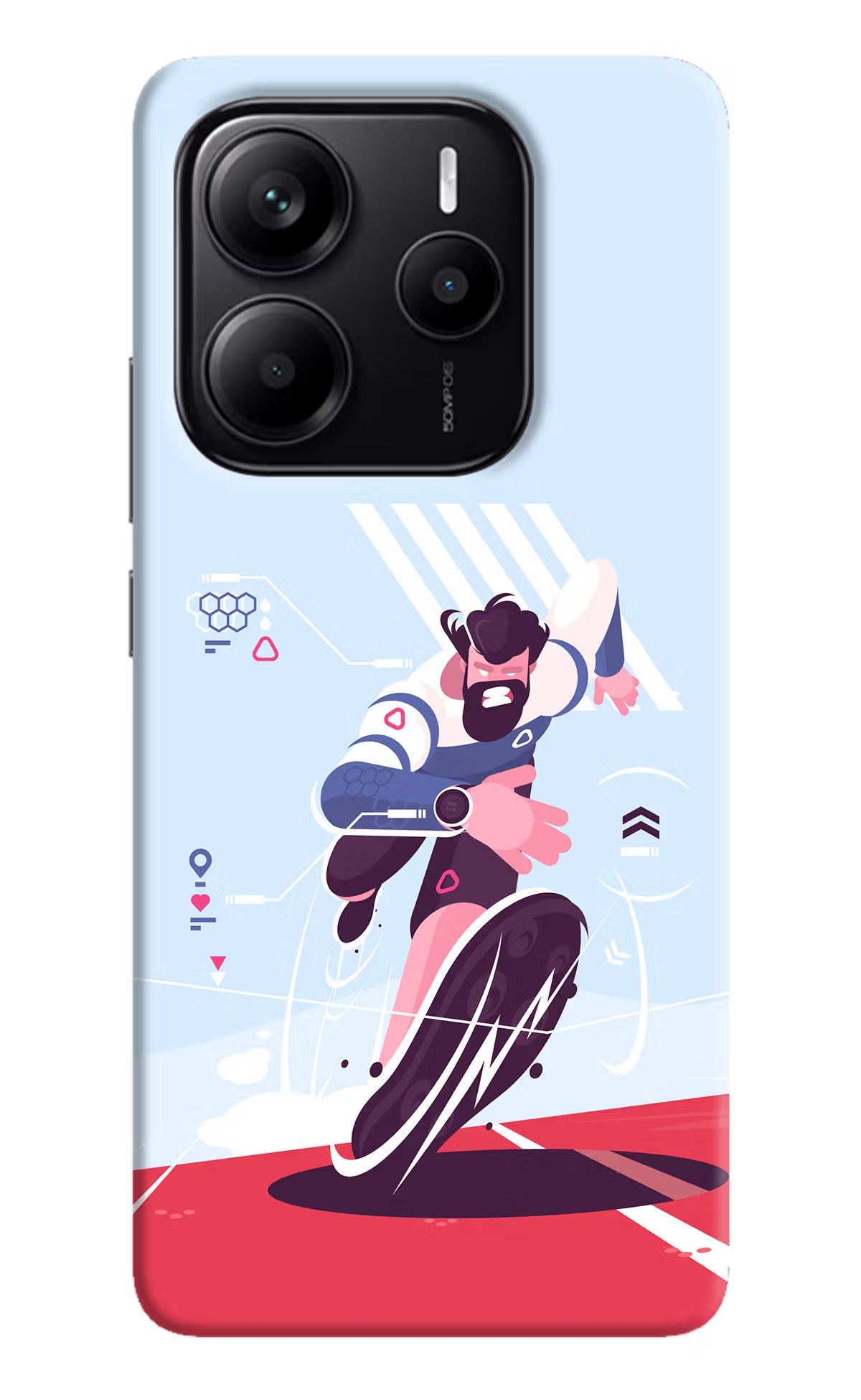 Run Pro Redmi Note 14 5G Hard Case Back Cover by Casekaro