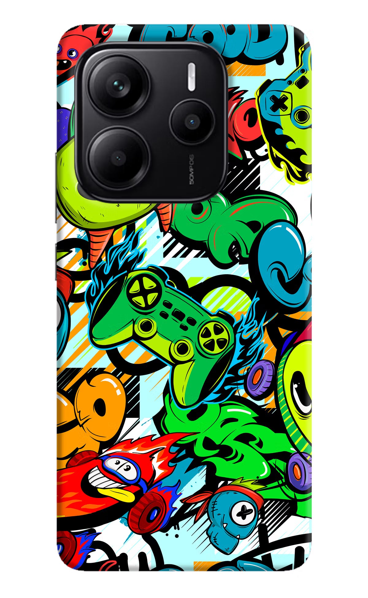 Game Doodle Redmi Note 14 5G Hard Case Back Cover by Casekaro