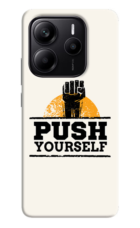 Push Yourself Redmi Note 14 5G Hard Case Back Cover by Casekaro