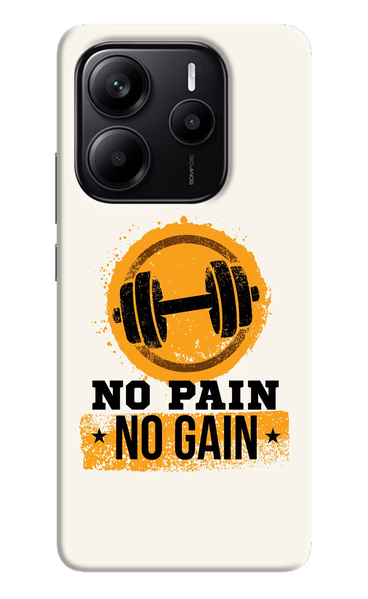 No Pain No Gain Redmi Note 14 5G Hard Case Back Cover by Casekaro
