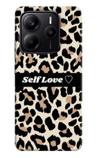 Leopard Print Self Love Redmi Note 14 5G Hard Case Back Cover by Casekaro