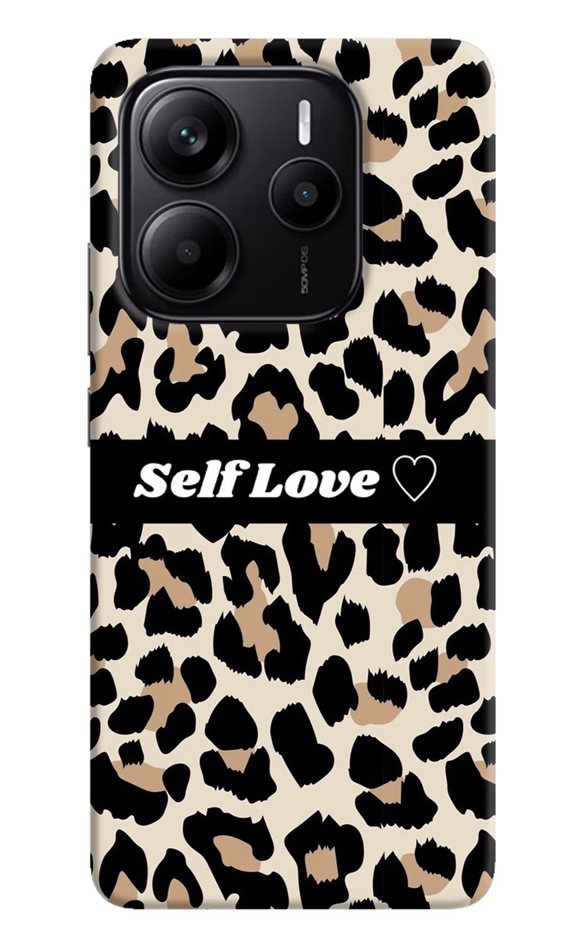 Leopard Print Self Love Redmi Note 14 5G Hard Case Back Cover by Casekaro