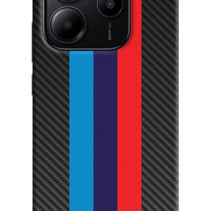 BMW Stripes Pattern Redmi Note 14 5G Hard Case Back Cover by Casekaro