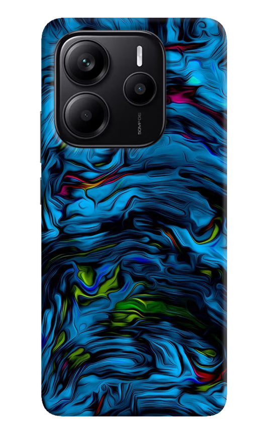 Dark Blue Abstract Redmi Note 14 5G Hard Case Back Cover by Casekaro