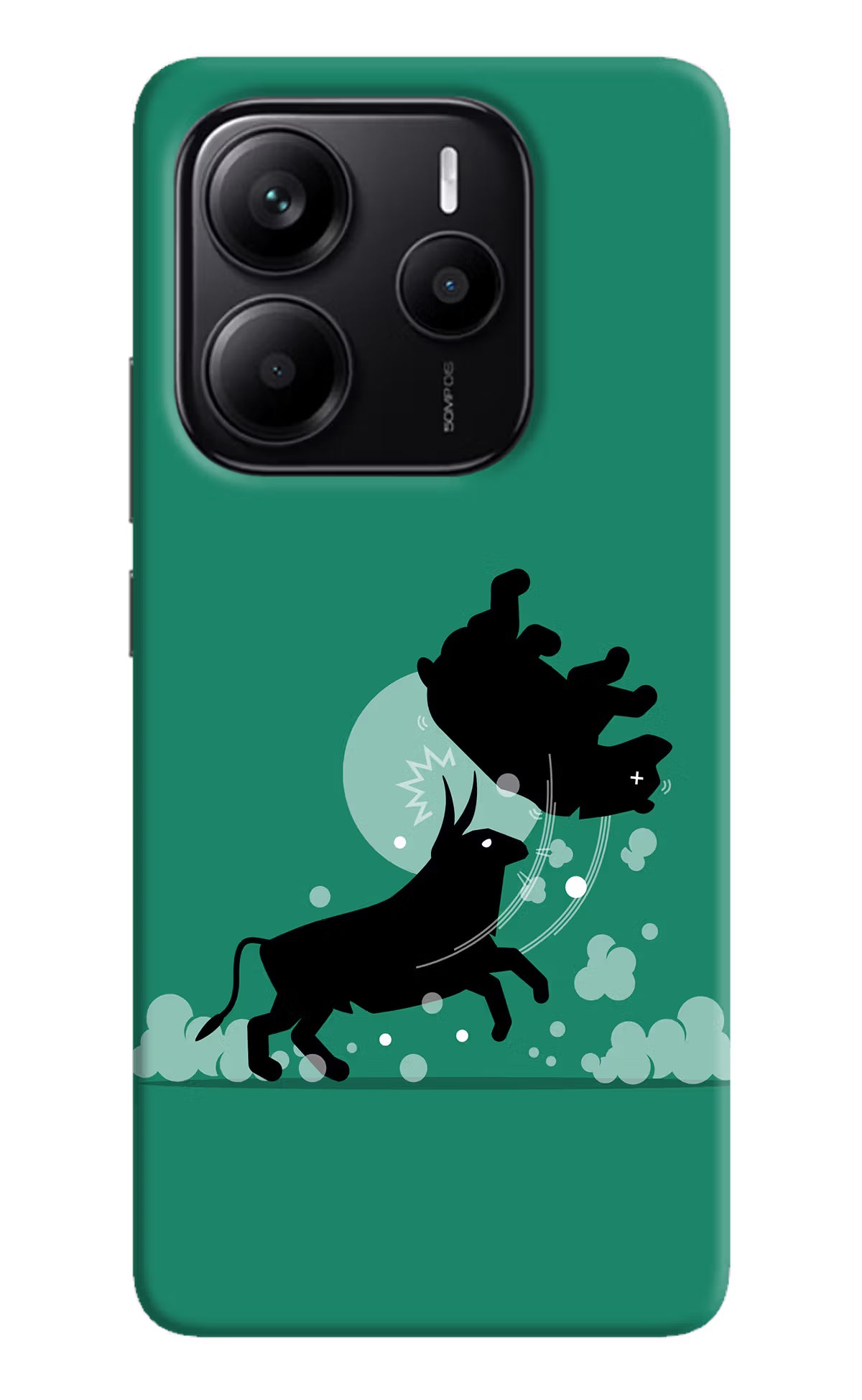 Bull Conqueror Redmi Note 14 5G Hard Case Back Cover by Casekaro