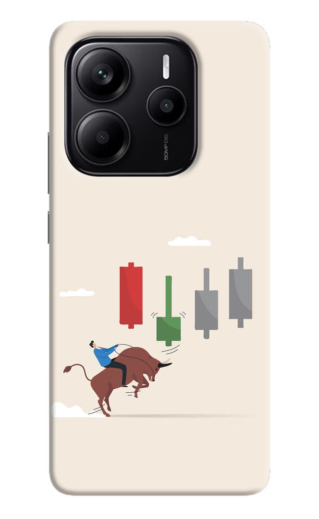 Bull Trading Momentum Redmi Note 14 5G Hard Case Back Cover by Casekaro