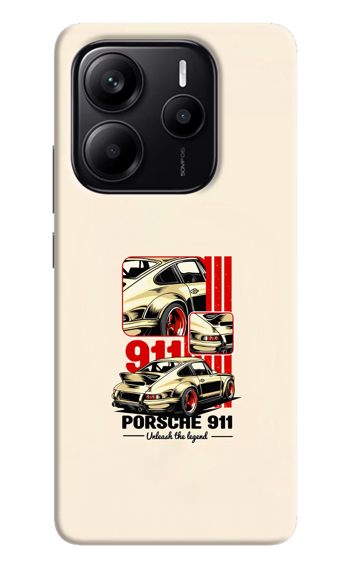 Classic Porsche 911 Redmi Note 14 5G Hard Case Back Cover by Casekaro