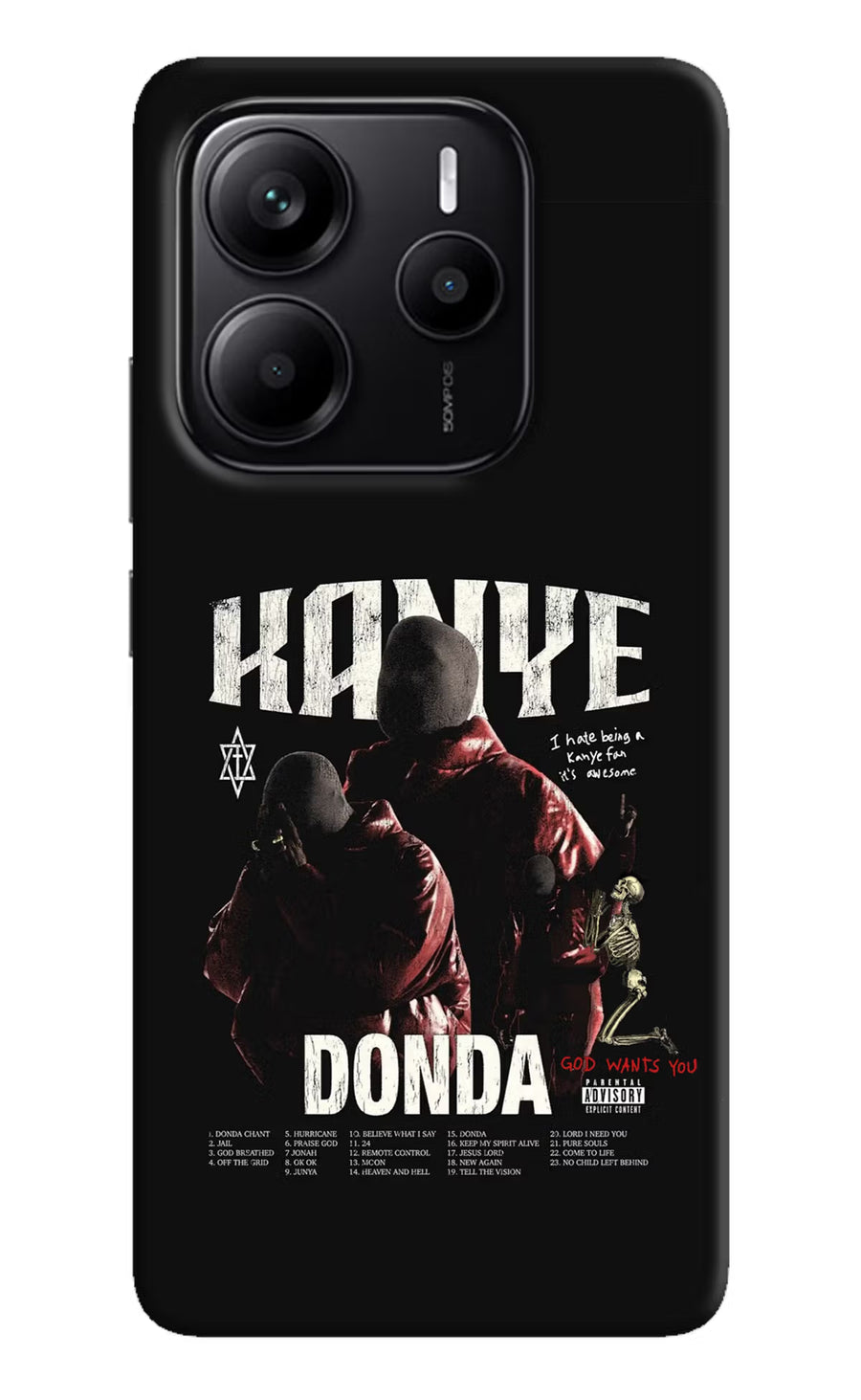 Donda Kanye West Redmi Note 14 5G Back Cover, Hard case