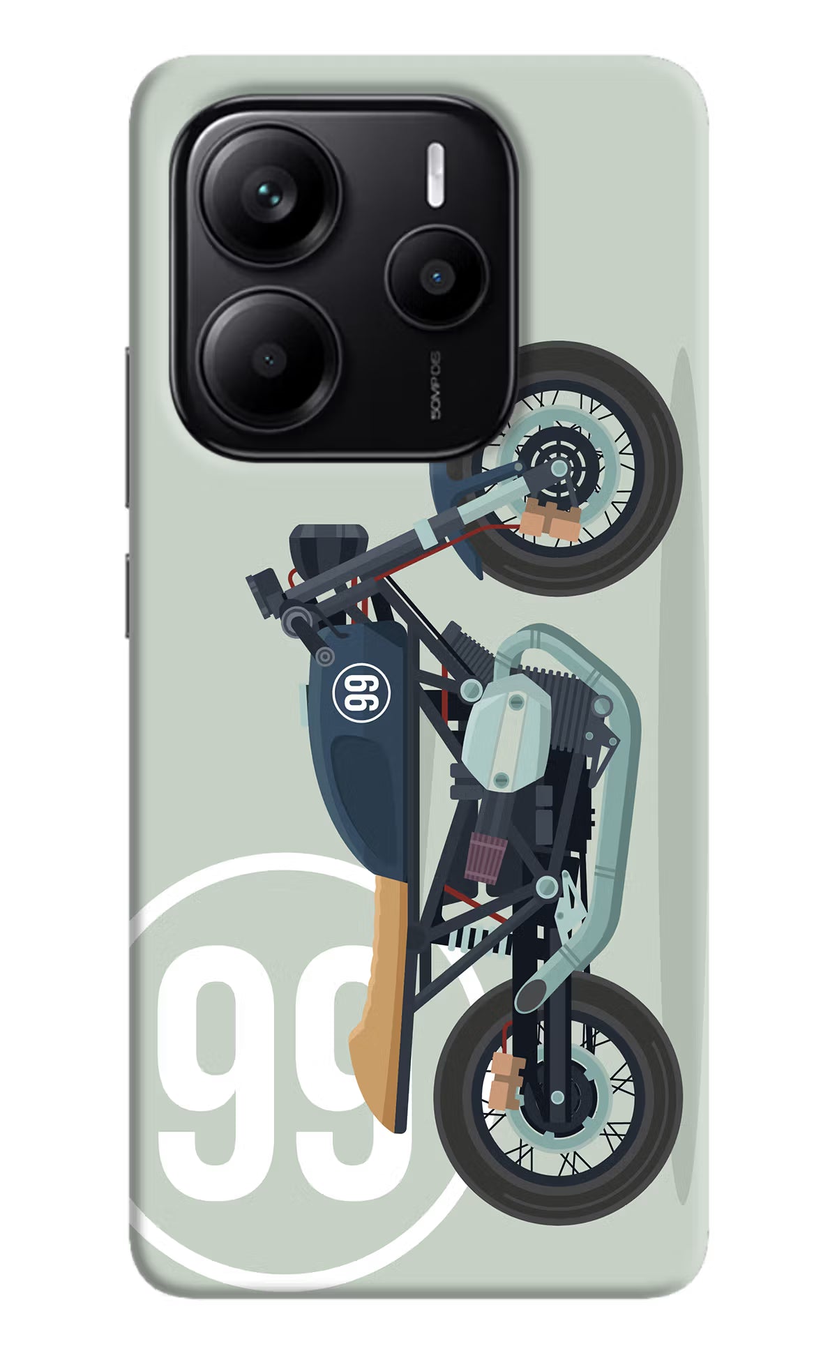 Classic Cafe Racer 99 Redmi Note 14 5G Hard Case Back Cover by Casekaro