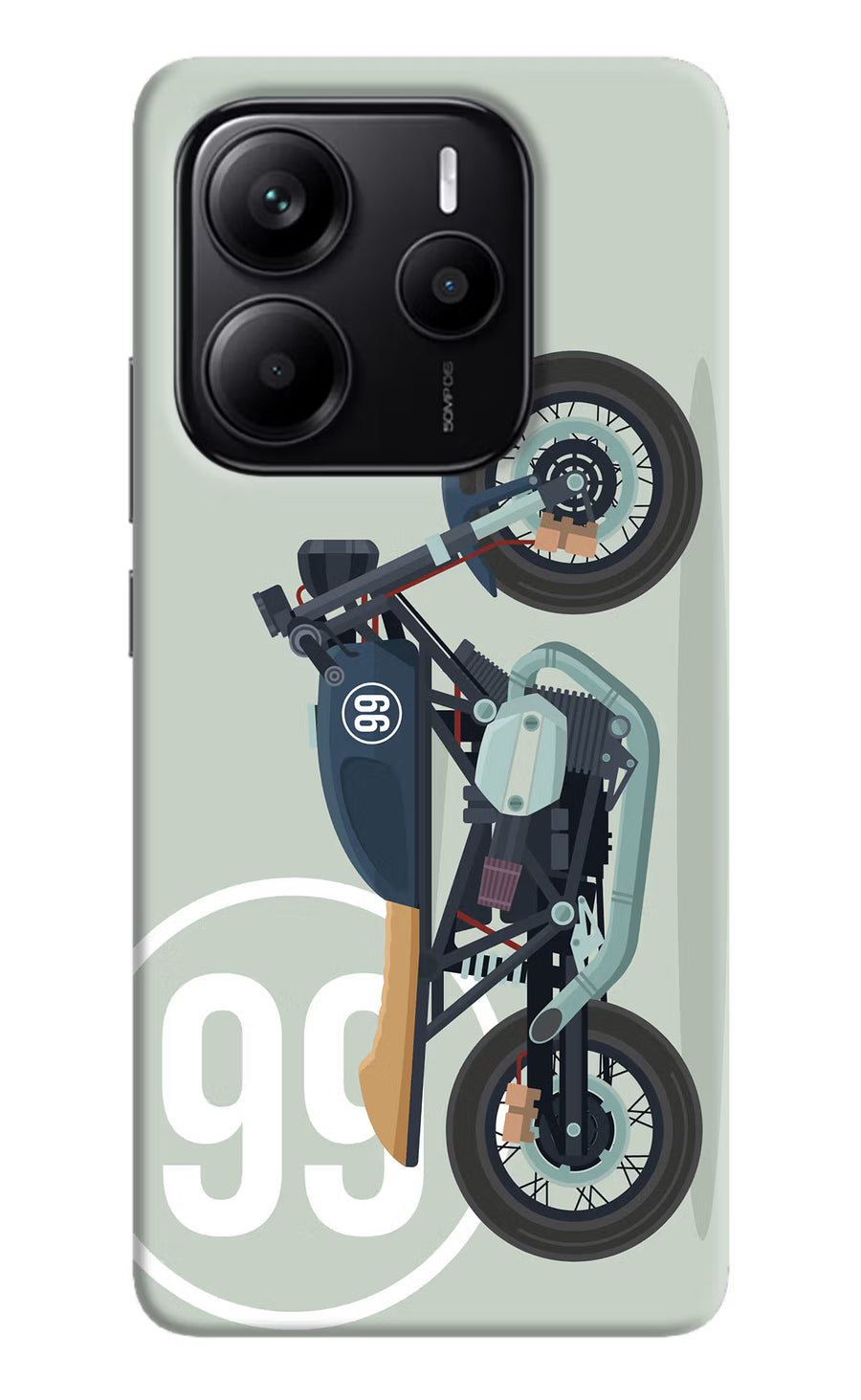 Classic Cafe Racer 99 Redmi Note 14 5G Back Cover, Hard case