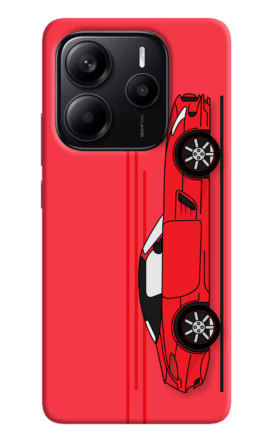 Red Velocity Redmi Note 14 5G Back Cover, Hard case
