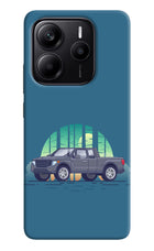 Retro Garage Vibe Redmi Note 14 5G Hard Case Back Cover by Casekaro