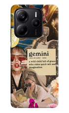 Gemini Zodiac Redmi Note 14 5G Hard Case Back Cover by Casekaro