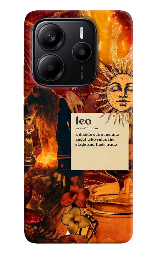 Leo Zodiac Redmi Note 14 5G Hard Case Back Cover by Casekaro