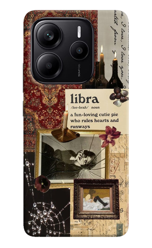 Libra Zodiac Redmi Note 14 5G Hard Case Back Cover by Casekaro