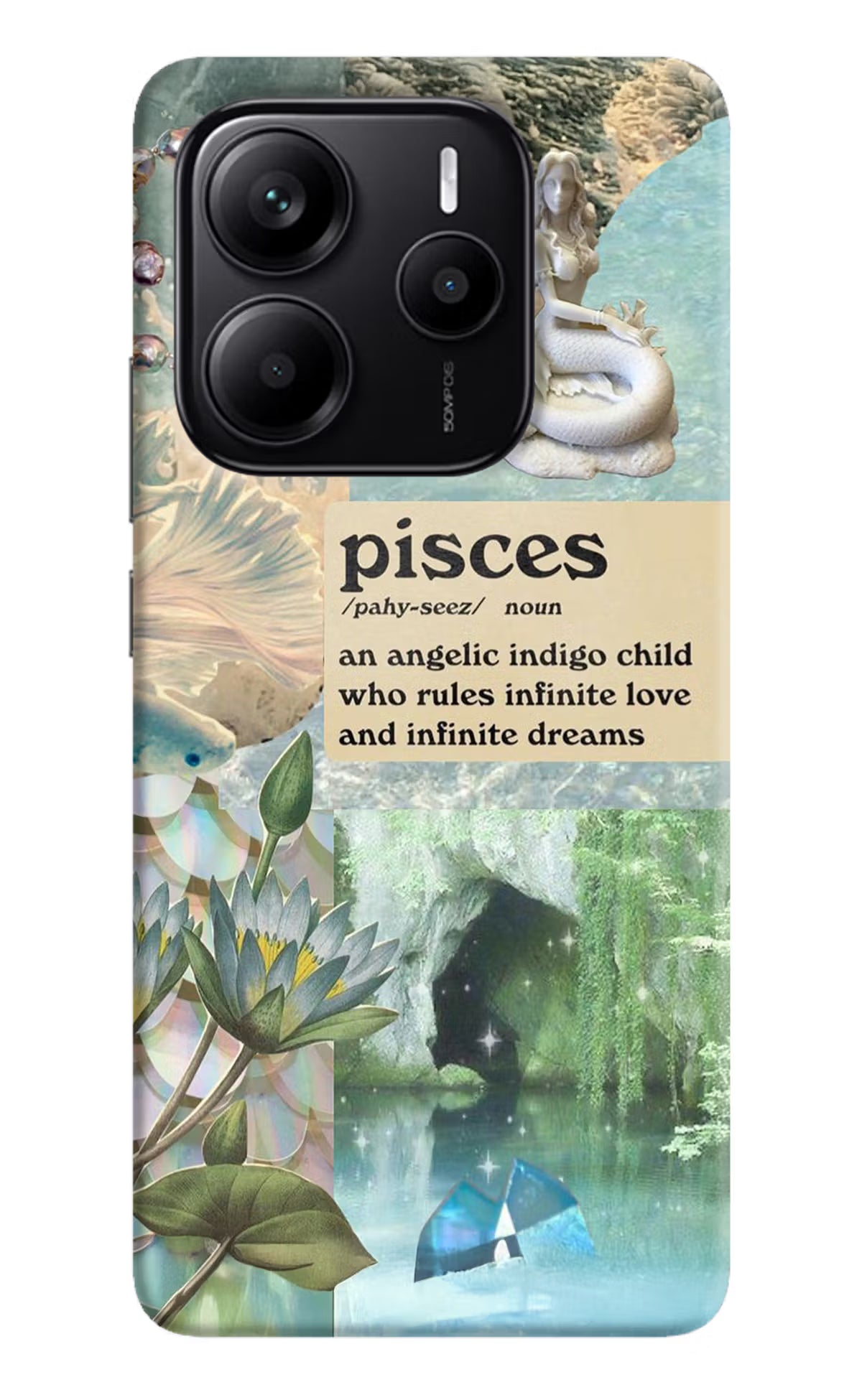 Pisces Zodiac Redmi Note 14 5G Hard Case Back Cover by Casekaro