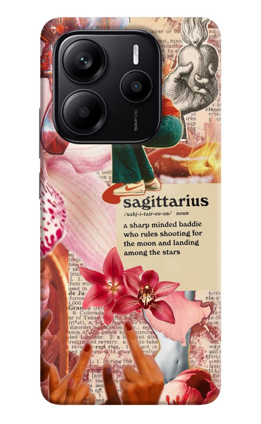 Sagittarius Zodiac Redmi Note 14 5G Hard Case Back Cover by Casekaro