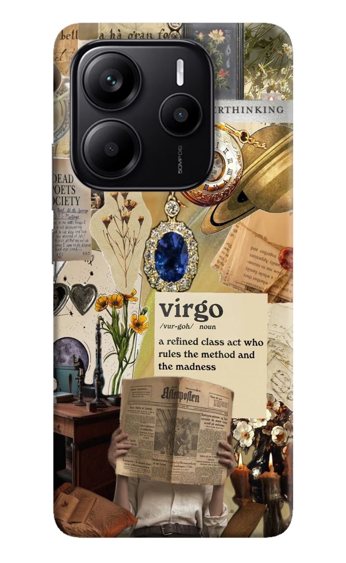 Virgo Zodiac Redmi Note 14 5G Hard Case Back Cover by Casekaro