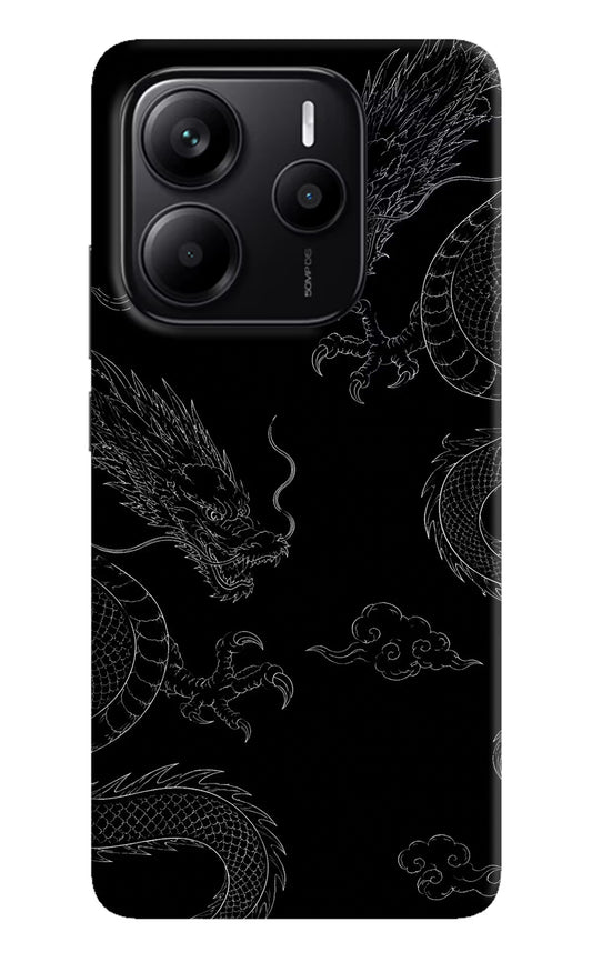 Twin Dragons Redmi Note 14 5G Hard Case Back Cover by Casekaro
