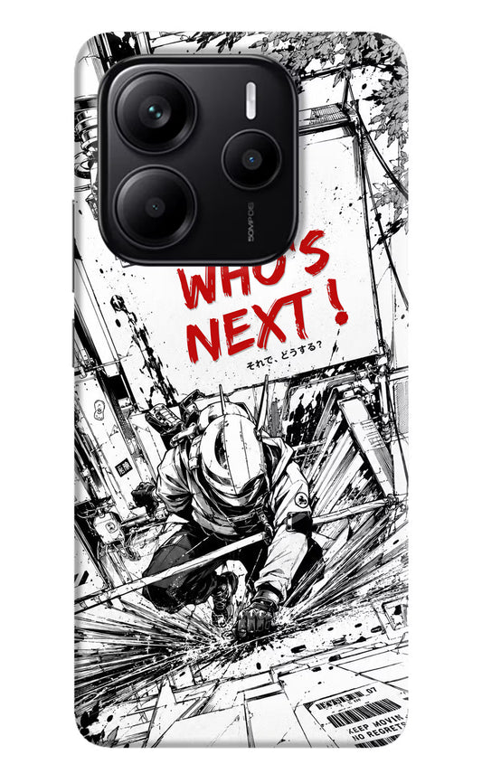 Who's Next Redmi Note 14 5G Hard Case Back Cover by Casekaro