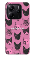 Pink Cats Redmi Note 14 5G Hard Case Back Cover by Casekaro