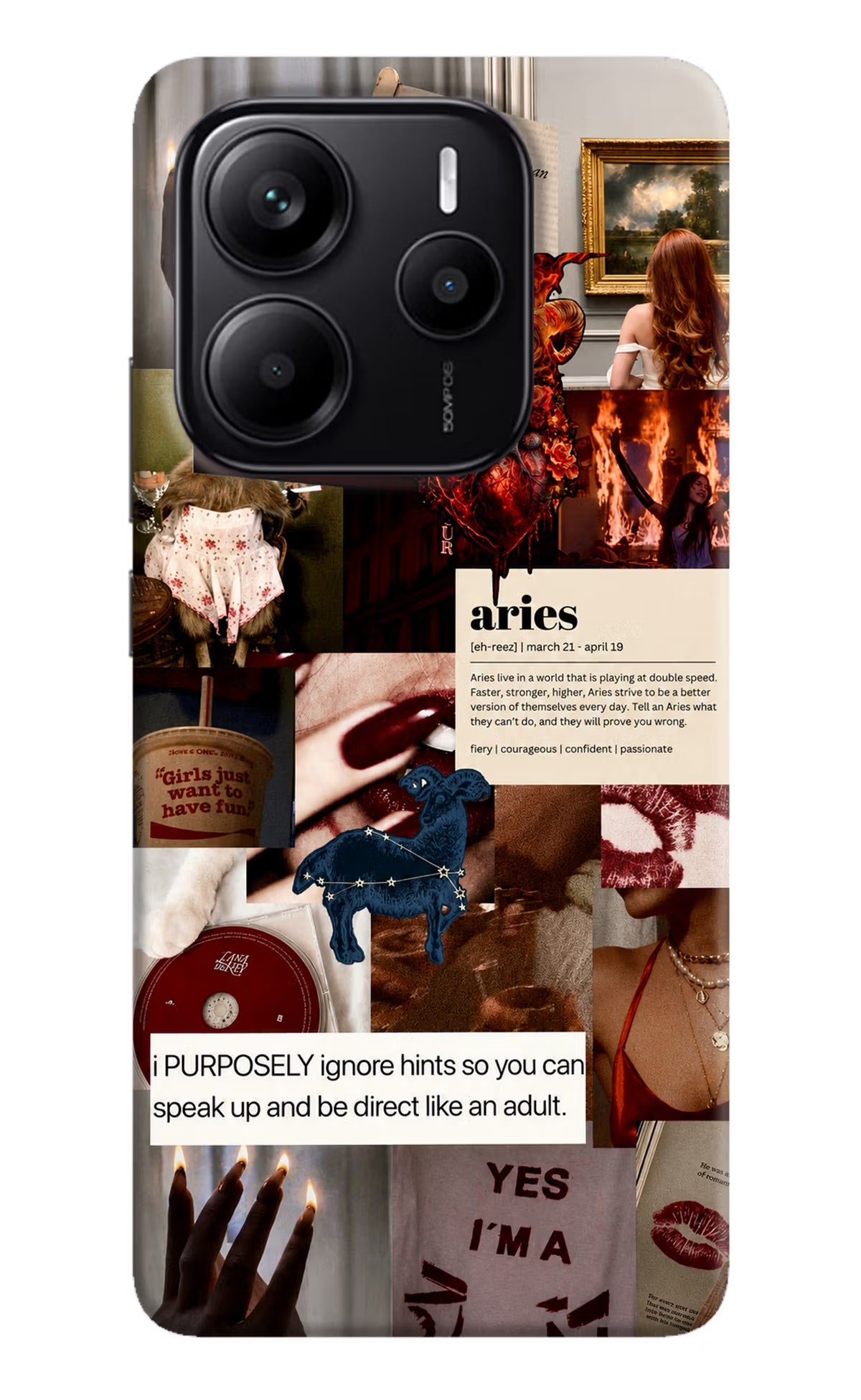 Zodiac Aries Redmi Note 14 5G Back Cover