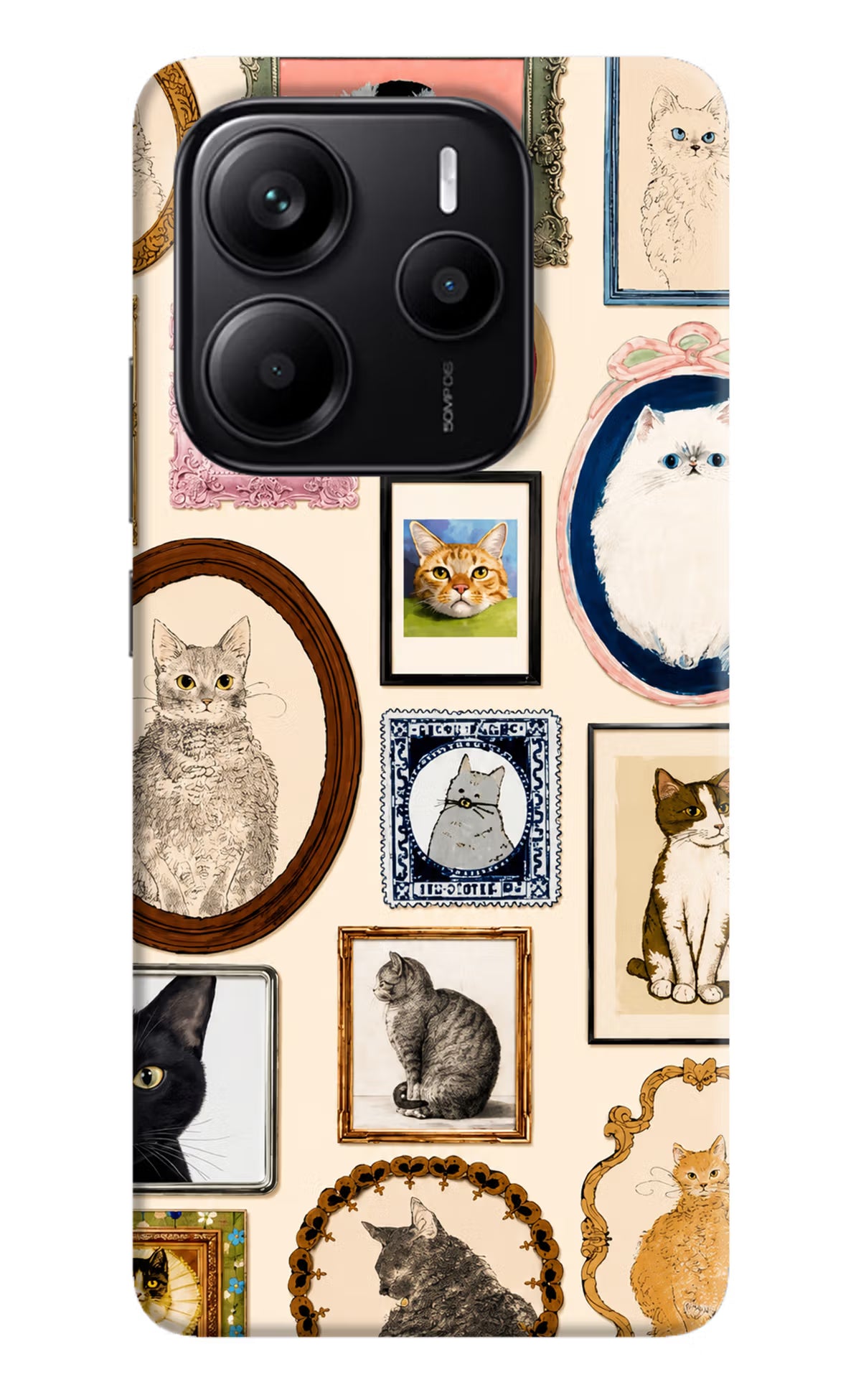 Mirror Cats Redmi Note 14 5G Back Cover