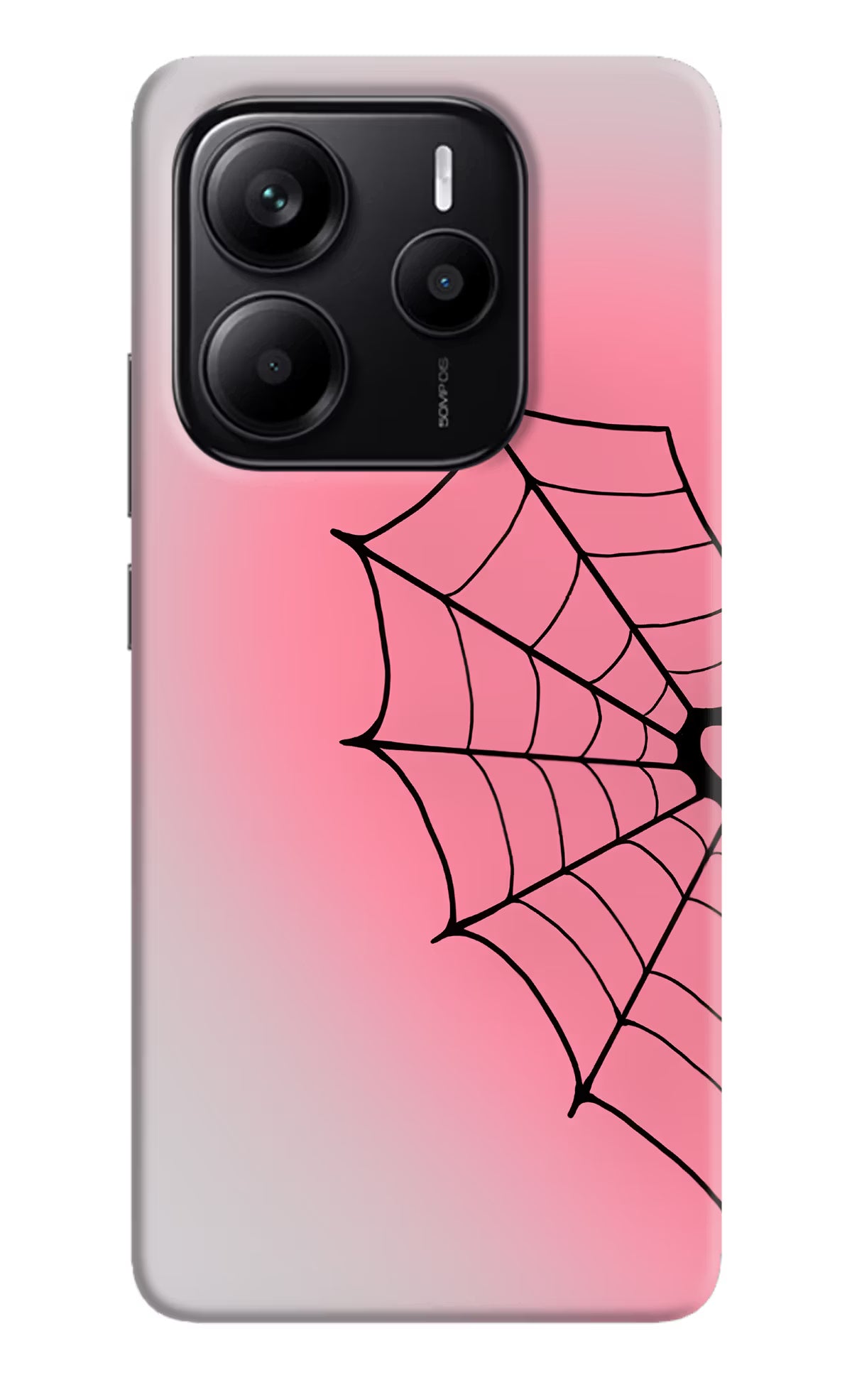 Pink Web Redmi Note 14 5G Back Cover