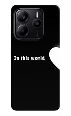 This World Redmi Note 14 5G Hard Case Back Cover by Casekaro
