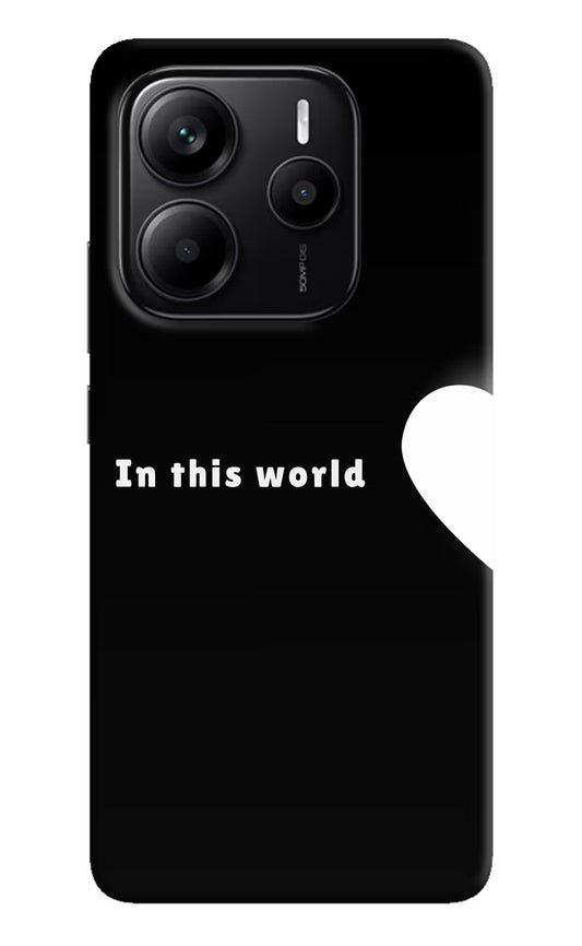 This World Redmi Note 14 5G Hard Case Back Cover by Casekaro