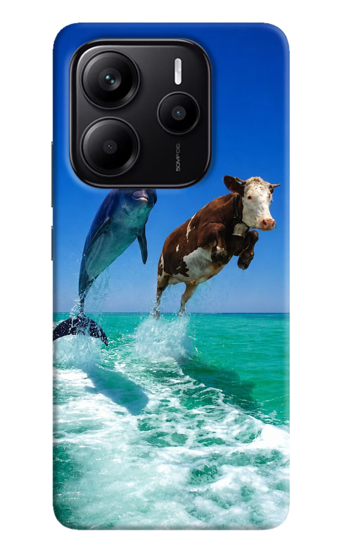 Dolphin vs Cow Redmi Note 14 5G Back Cover