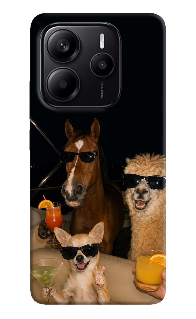 Party Squad Redmi Note 14 5G Hard Case Back Cover by Casekaro