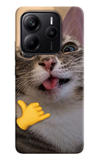 Silly Cat Call Redmi Note 14 5G Hard Case Back Cover by Casekaro