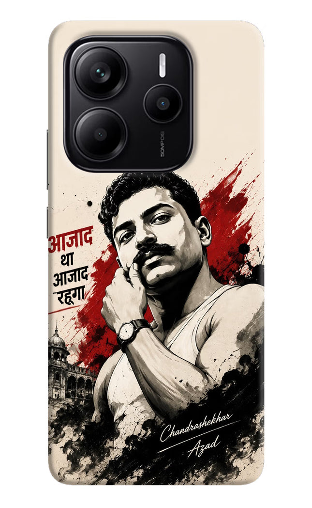 Chandrashekhar Azad Fearless Redmi Note 14 5G Hard Case Back Cover by Casekaro