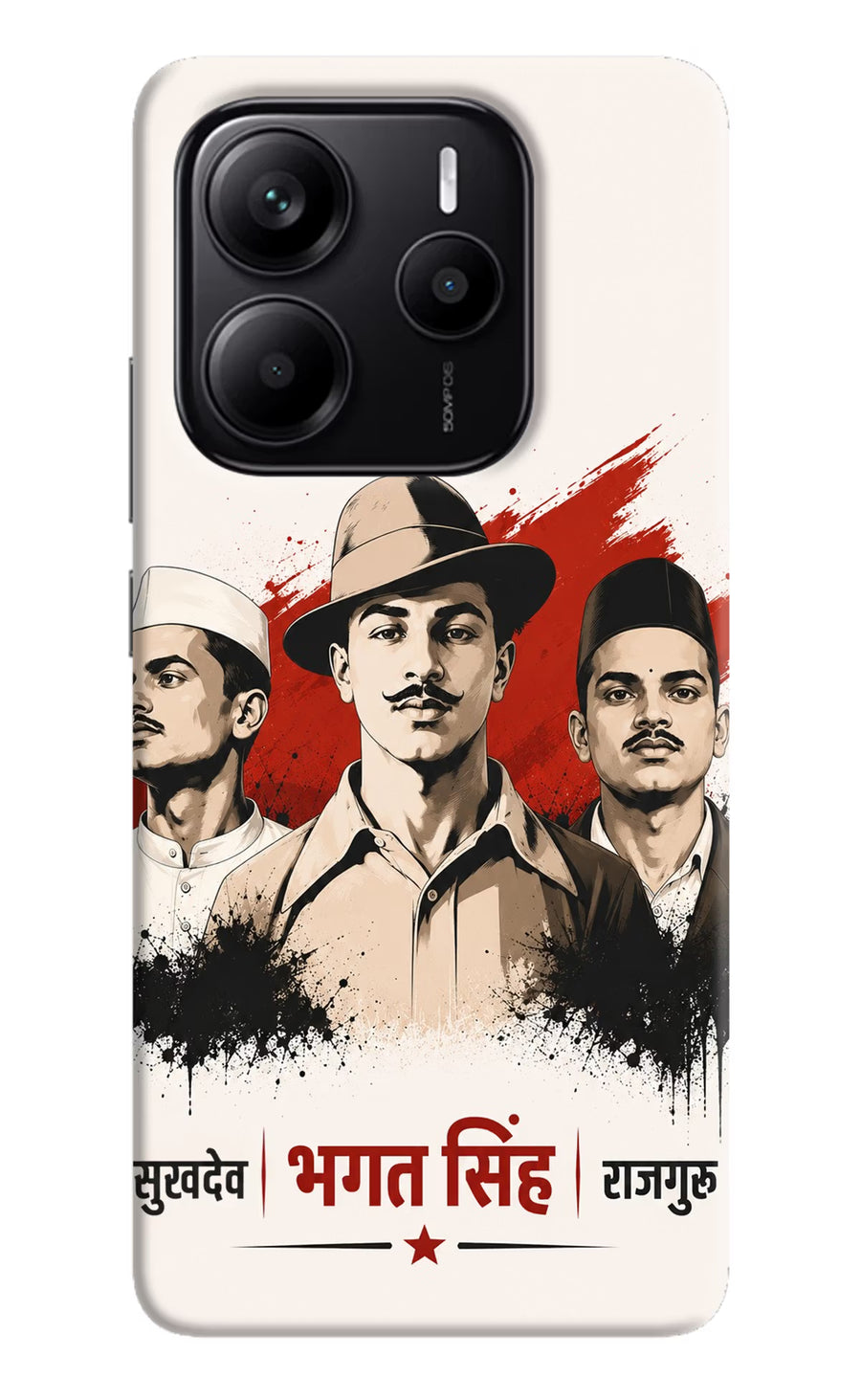 Bhagat Singh Trio Redmi Note 14 5G Back Cover, Hard case