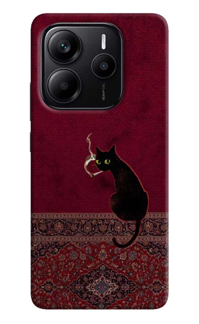Midnight Cat Redmi Note 14 5G Hard Case Back Cover by Casekaro