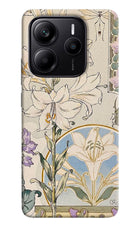 White Lily Redmi Note 14 5G Hard Case Back Cover by Casekaro
