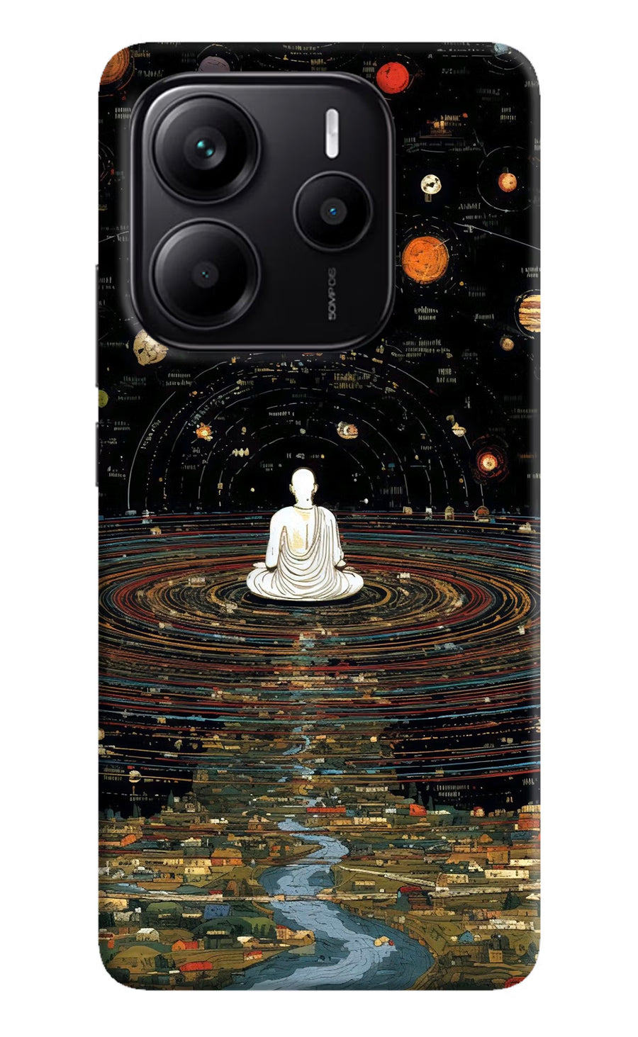 Space Monk Redmi Note 14 5G Back Cover, Hard case