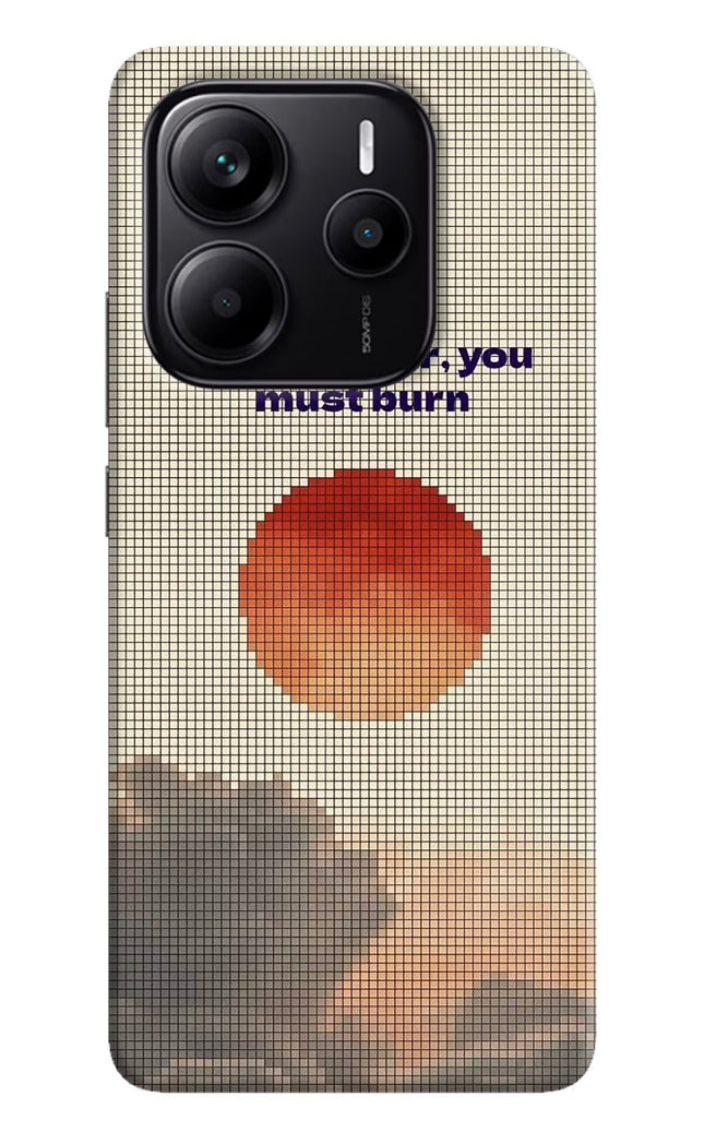 Pixel Sun Redmi Note 14 5G Hard Case Back Cover by Casekaro