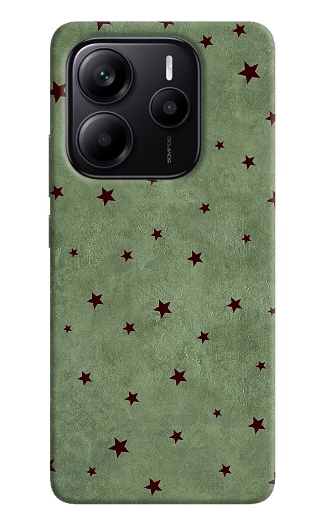 Green Stars Redmi Note 14 5G Hard Case Back Cover by Casekaro