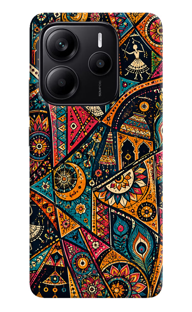Folk Print Redmi Note 14 5G Hard Case Back Cover by Casekaro