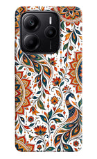 White Mayura Redmi Note 14 5G Hard Case Back Cover by Casekaro