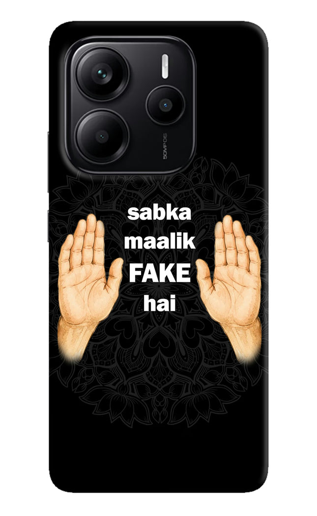 Sabka Malik Fake Redmi Note 14 5G Hard Case Back Cover by Casekaro