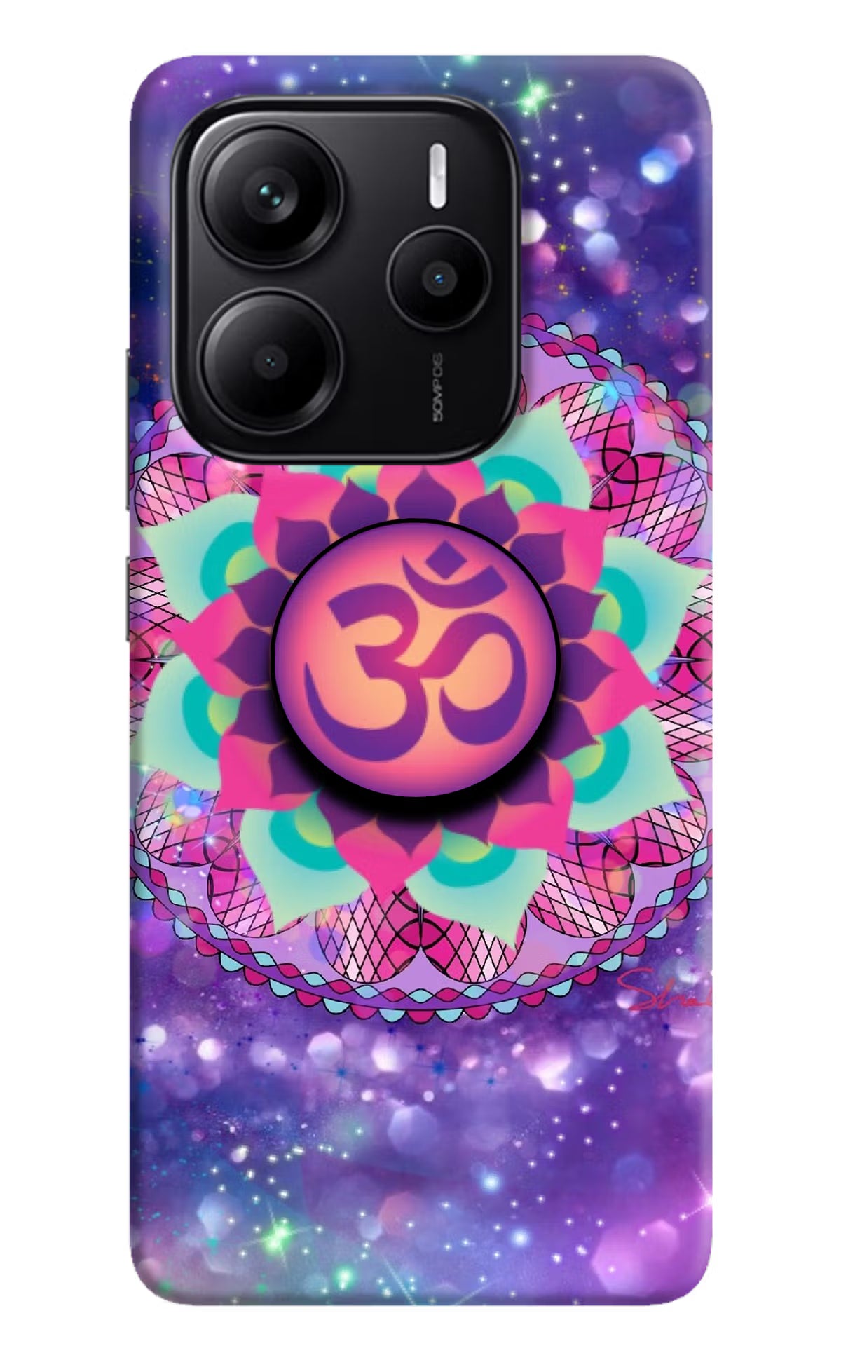 Om Purple Redmi Note 14 5G Pop Case by Casekaro