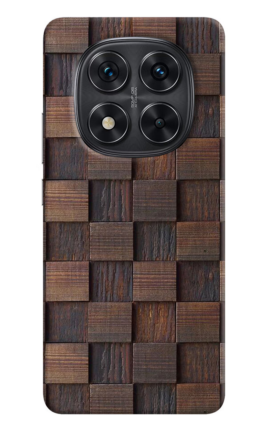 Wooden Cube Design Redmi Note 14 Pro 5G Back Cover, Hard case