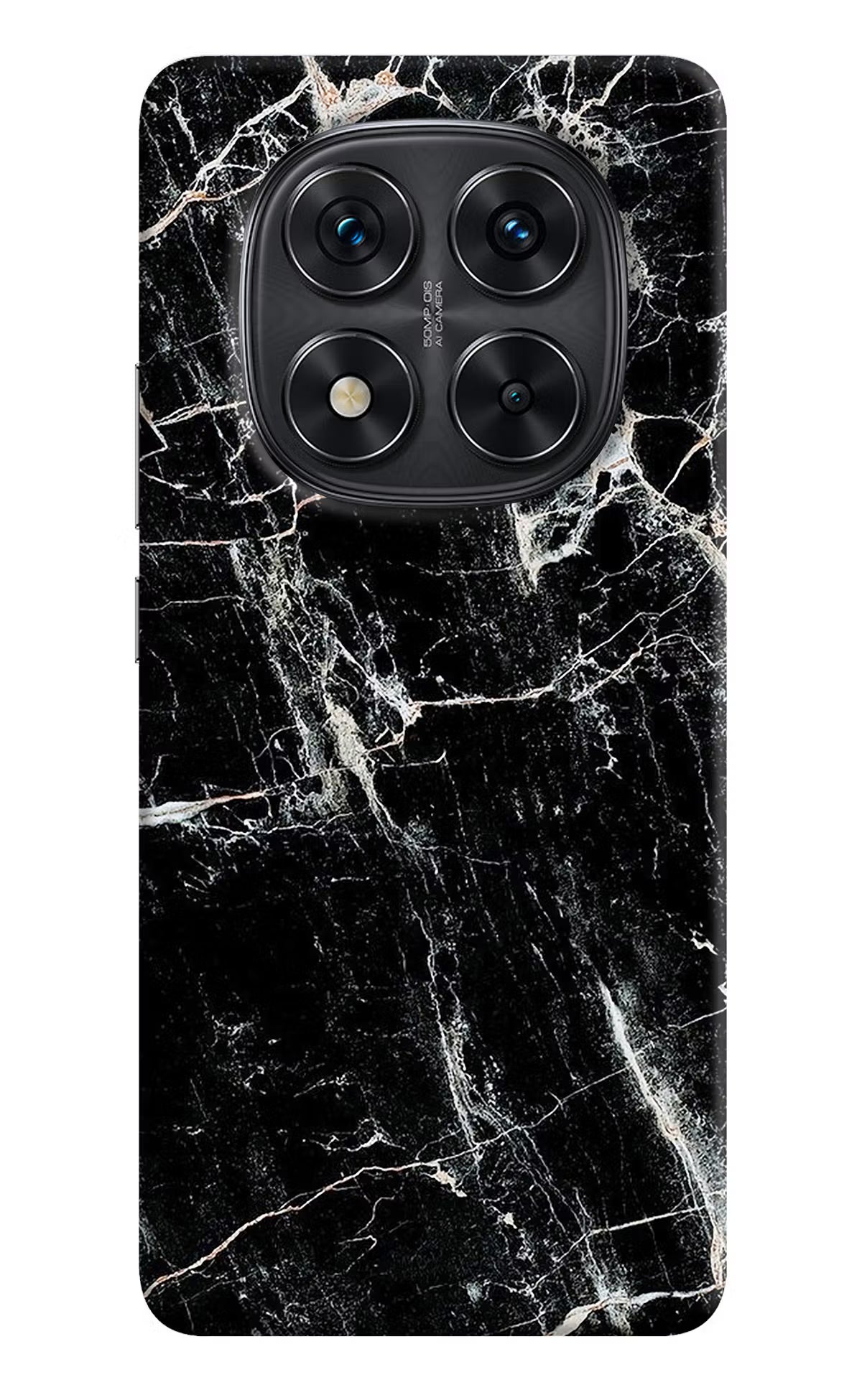 Black Marble Texture Redmi Note 14 Pro 5G Hard Case Back Cover by Casekaro