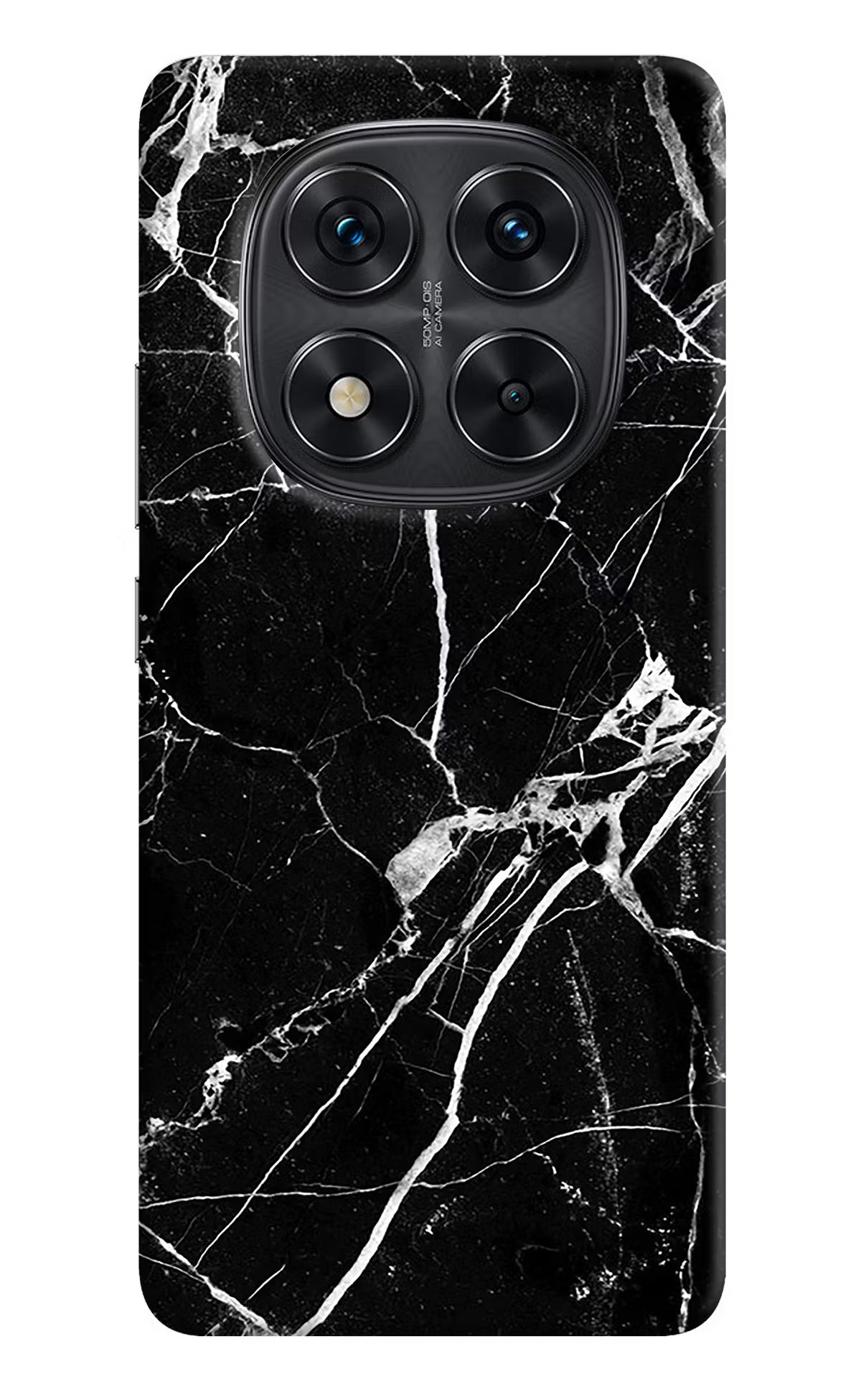 Black Marble Pattern Redmi Note 14 Pro 5G Hard Case Back Cover by Casekaro