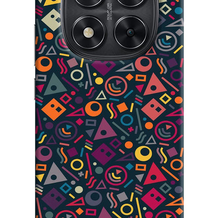 Geometric Abstract Redmi Note 14 Pro 5G Hard Case Back Cover by Casekaro